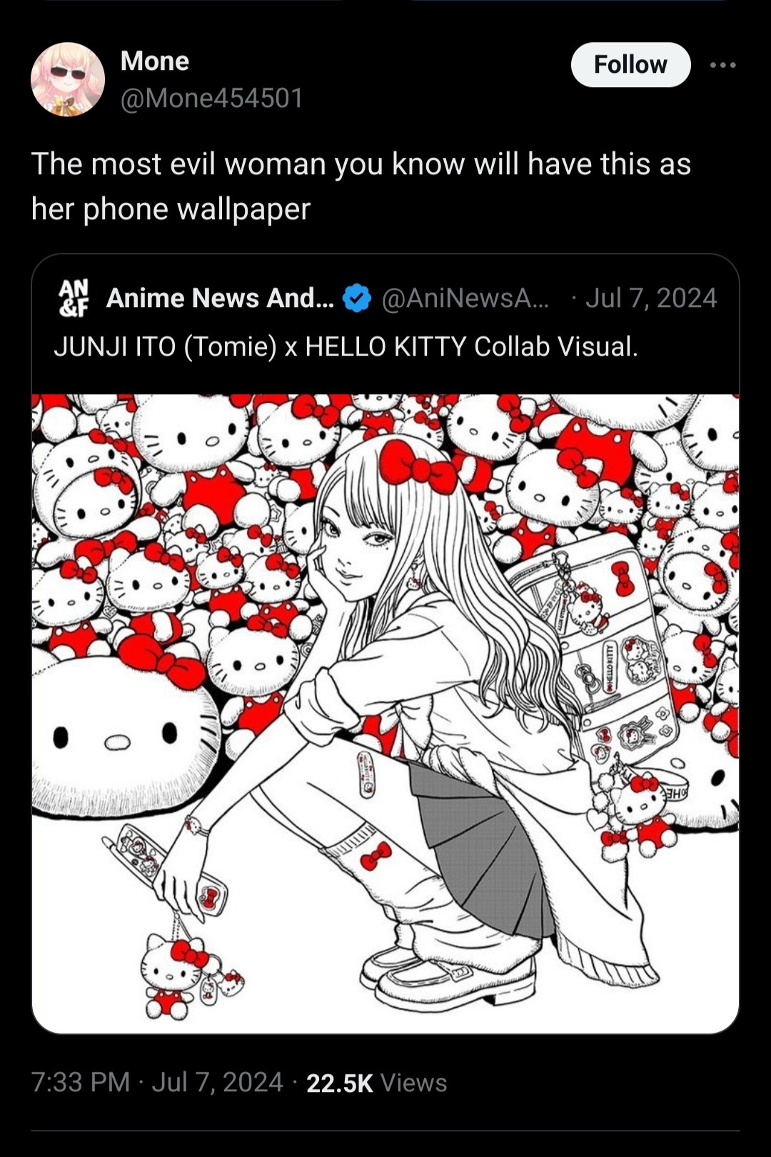 "The most evil woman you know will have this as her phone wallpaper" — "La donna più malvagia che conosci avrà questo come sfondo del suo telefono
